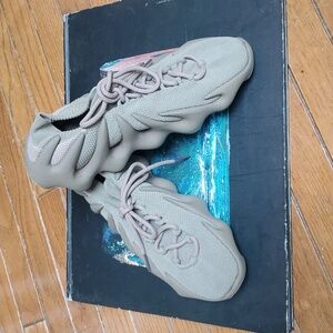 Yeezy Adidas 450 Stone Flax Knit Sneakers